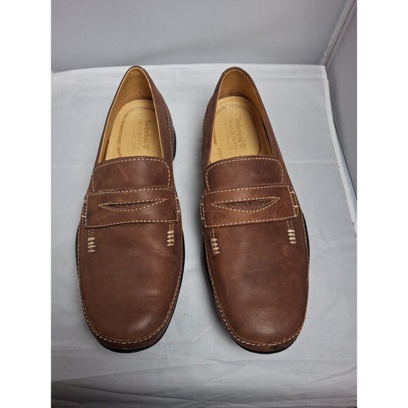 TIMBERLAND Smart Comfort Men\'s Brown Leather Penny Loafers Shoes Size 8.5 main image 6